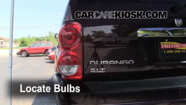 2004 Dodge Durango SLT 5.7L V8 Éclairage Feux de marche arrière (remplacer une ampoule)